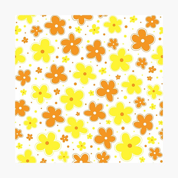 Item preview, Maverique Pride Flag Flowers Doodle Yellow White Orange designed and sold by JoyfulJen.