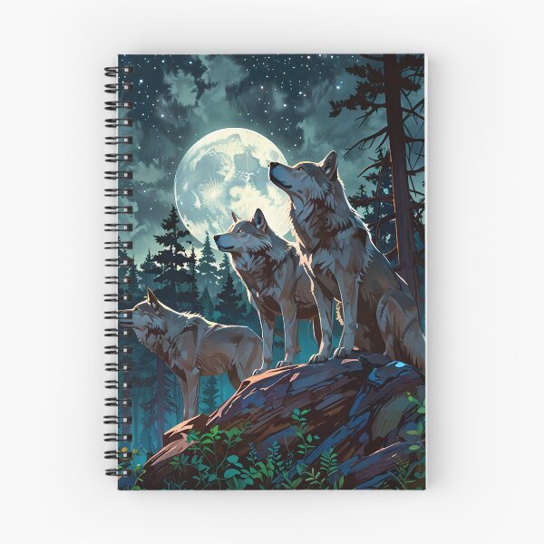 Item preview, Loyal Wolf Pack in Social Harmony designed and sold by PurelyPrints.