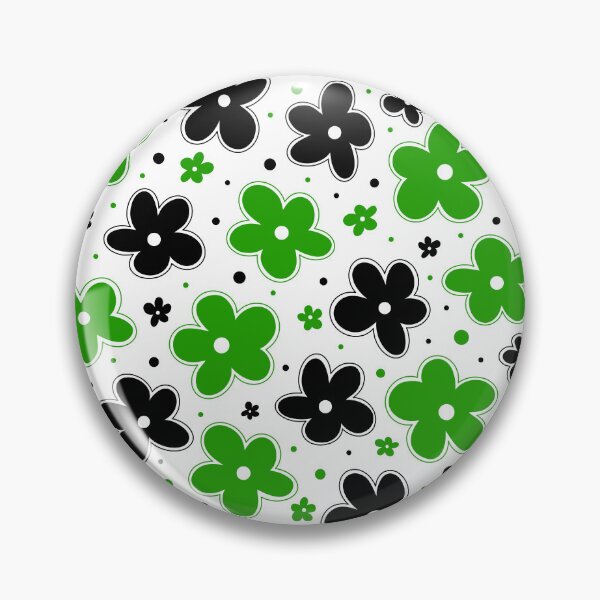 Item preview, Neutrois Pride Flag Flowers Doodle Green Black designed and sold by JoyfulJen.