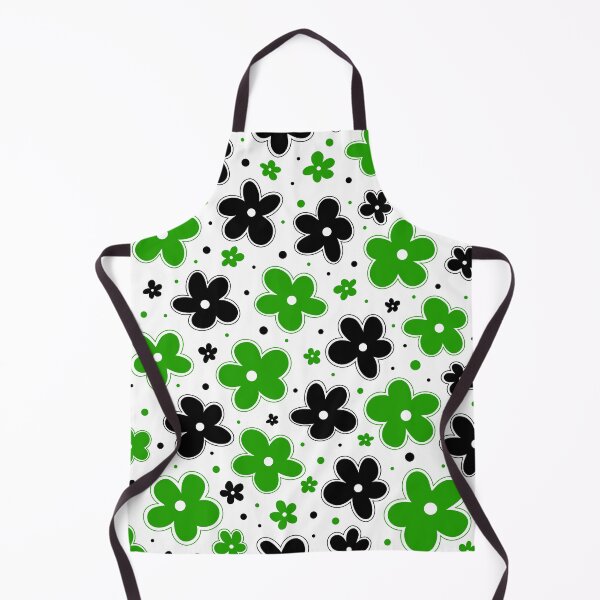 Item preview, Neutrois Pride Flag Flowers Doodle Green Black designed and sold by JoyfulJen.