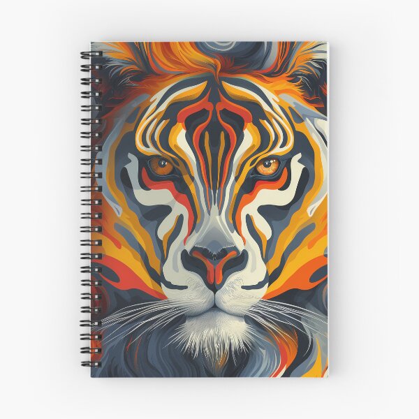 Artikelvorschau, Wild und fabelhaft: Farbenfrohes Tiger-Maulkorb-Set entworfen und verkauft von Print2Harbor.