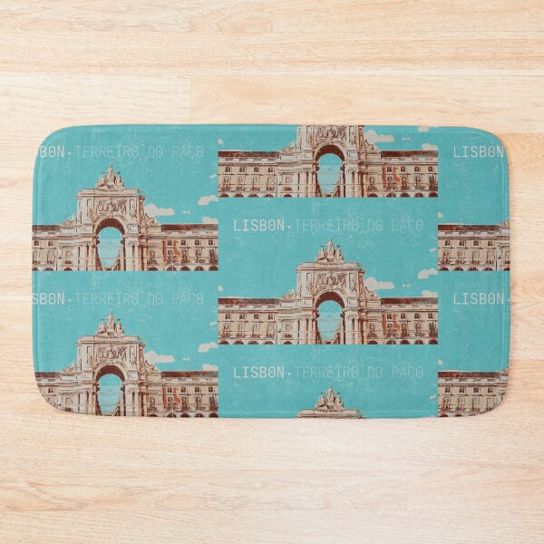 Item preview, Terreiro do Paço Lisbon Portugal Square Illustration | Iconic Art Print designed and sold by Lemomo-artworks.