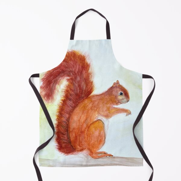 Item preview, Red Squirrel animal watercolor designed and sold by Monika Howarth.