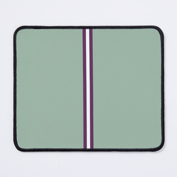 Item preview, MUTED GREEN, AUBERGINE PURPLE & WHITE Central Vertical 3 STRIPES designed and sold by RachelMacht.