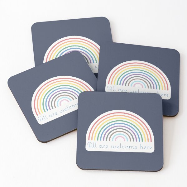 Item preview, LGBTQ PRIDE - All are welcome here designed and sold by Design Sparkes.