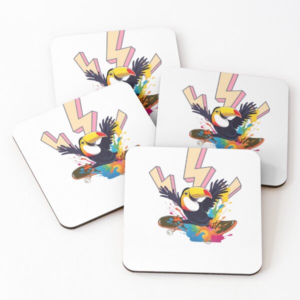 Item preview, Toucan in puddle of paint designed and sold by Yeyishop.