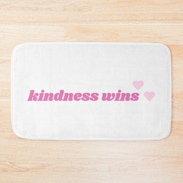 Item preview, kindness wins quote pink with hearts designed and sold by shopfromluvv.