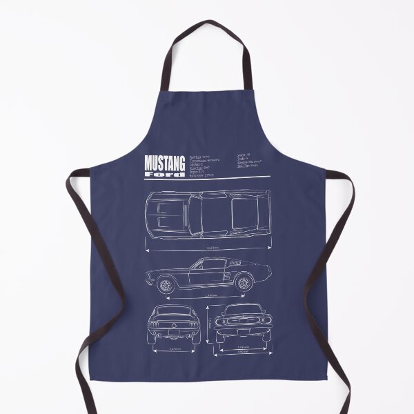 Item preview, '67 Mustang Fastback Blueprint White designed and sold by VonnArt.