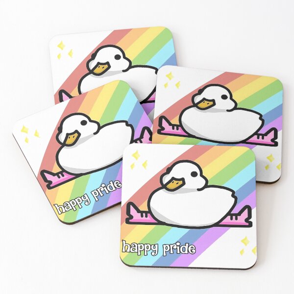 Item preview, Pride Duck Wearing Boots designed and sold by chookiebookie.