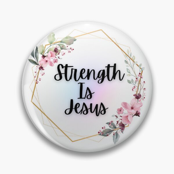 Item preview, Strength is Jesus Motivational quotes designed and sold by Noo_bodi.