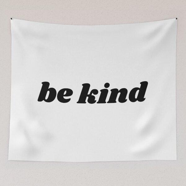 Item preview, be kind minimal black quote text designed and sold by shopfromluvv.
