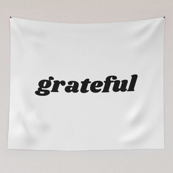 Item preview, grateful minimal black quote text designed and sold by shopfromluvv.