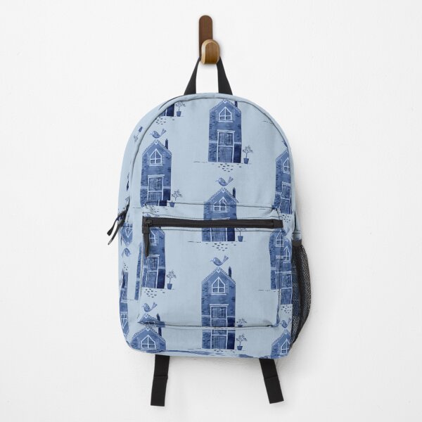 Item preview, Blue House and Blue Bird designed and sold by JadeWuArt.