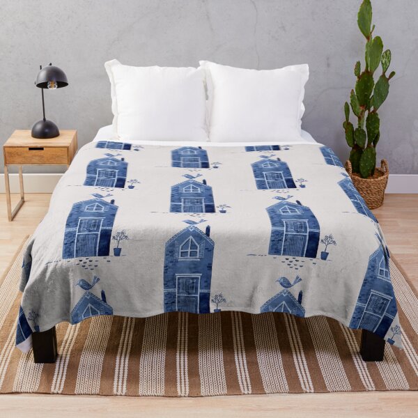 Item preview, Blue House and Blue Bird designed and sold by JadeWuArt.