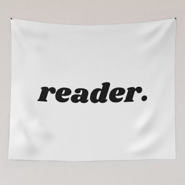 Item preview, reader minimal black quote text designed and sold by shopfromluvv.
