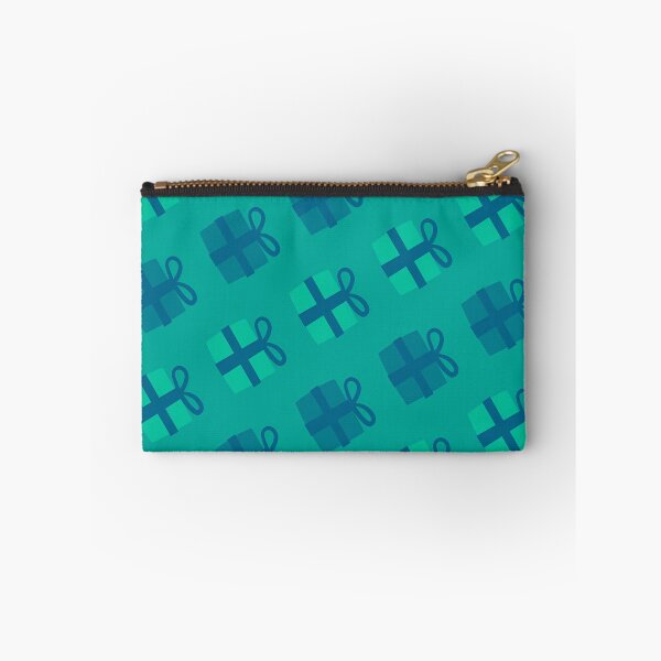 Artikelvorschau, Cyan und Blau Weihnachtsgeschenke auf Türkis Muster entworfen und verkauft von PatternsPalette.