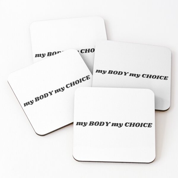 Item preview, my BODY my CHOICE minimal black quote text designed and sold by shopfromluvv.