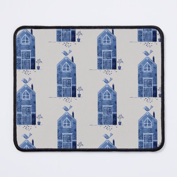 Item preview, Blue House and Blue Bird designed and sold by JadeWuArt.