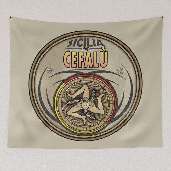 Item preview, Cefalù Sicilia Sicily trinacria symbol designed and sold by antonietta40.