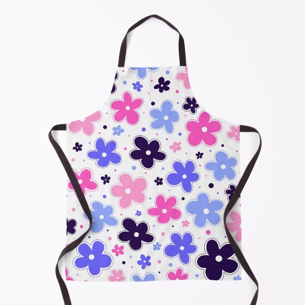 Item preview, Omnisexual Pride Flag Flowers Doodle Pink Blue designed and sold by JoyfulJen.