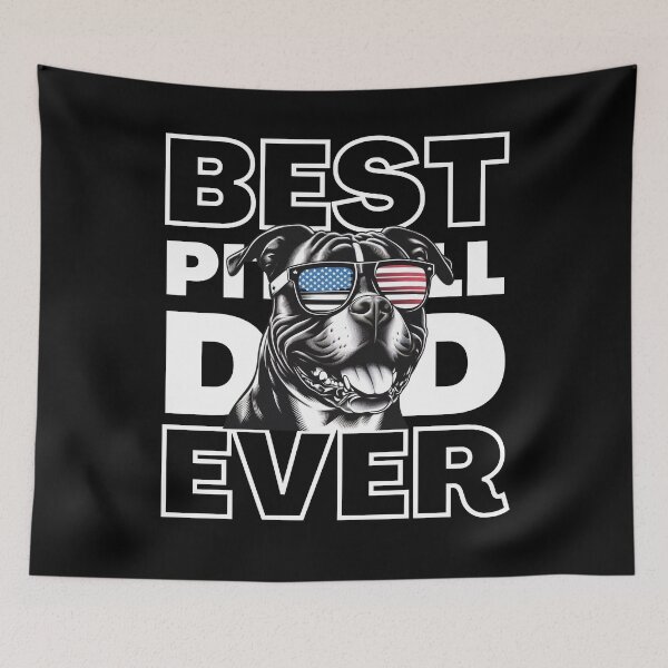 Item preview, Best Pitbull Dad Ever designed and sold by dooddles.