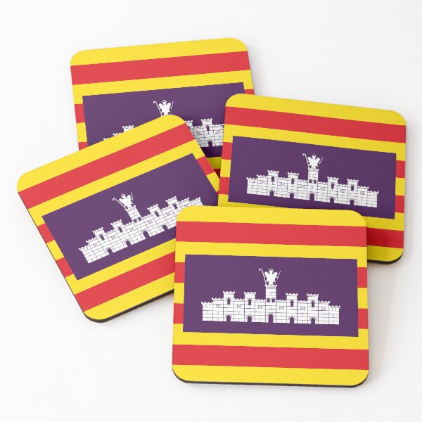 Item preview, Mallorca Flag Spanish Flag of Mallorca Vacation Balearic designed and sold by chrisrivait.
