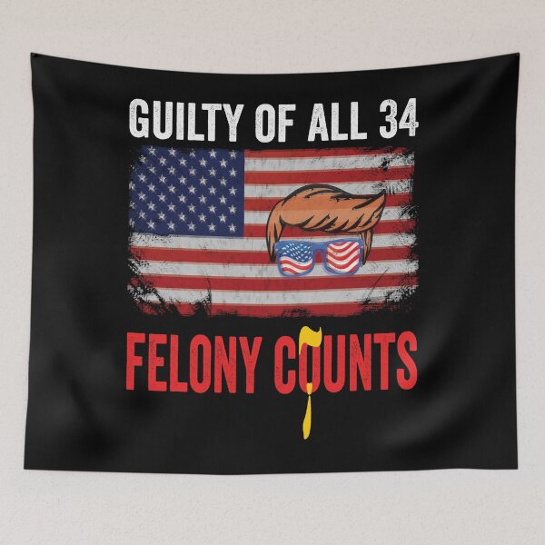 Item preview, 34-0 Guilty Your Honor. Guilty Verdict 34 to 0 Felony Counts designed and sold by BOUCHERIT amine.