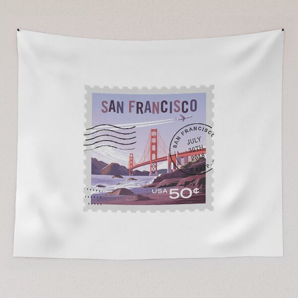 Item preview, san francisco stamp designed and sold by BashPIXIE.