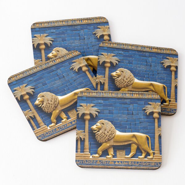 Item preview, Lion of Babylon, Mesopotamia, ancient civilization, cradle of civilization, palm trees designed and sold by Redbdon.