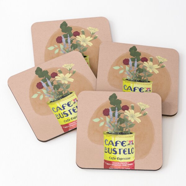 Item preview, Cafe Bustelo Flowers Print designed and sold by Flutterbeeco.