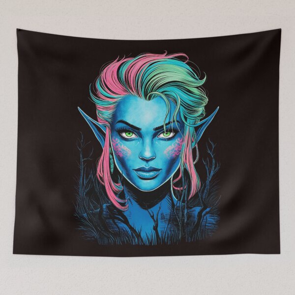 Item preview, blue elf designed and sold by aipaint.