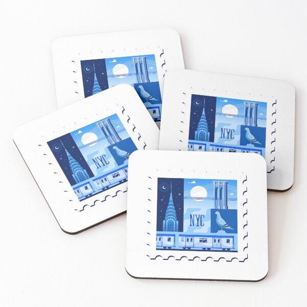 Item preview, NEW YORK stamp designed and sold by BashPIXIE.