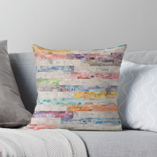 Item preview, striped collage pastels designed and sold by SaraCaroArt.