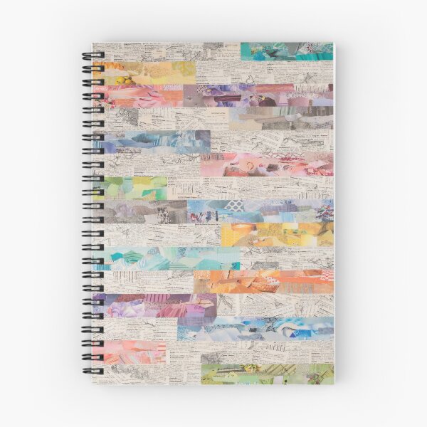 Item preview, striped collage pastels designed and sold by SaraCaroArt.