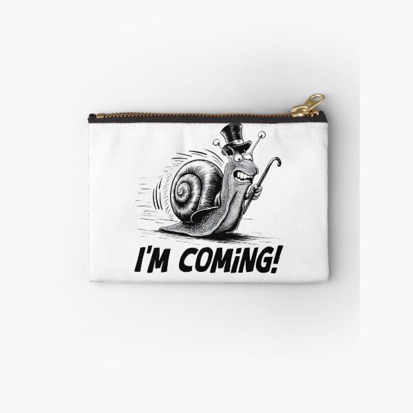 Item preview, I'm coming! Hand-drawn snail. Snail meme. Hurry up! designed and sold by Grygiel23.