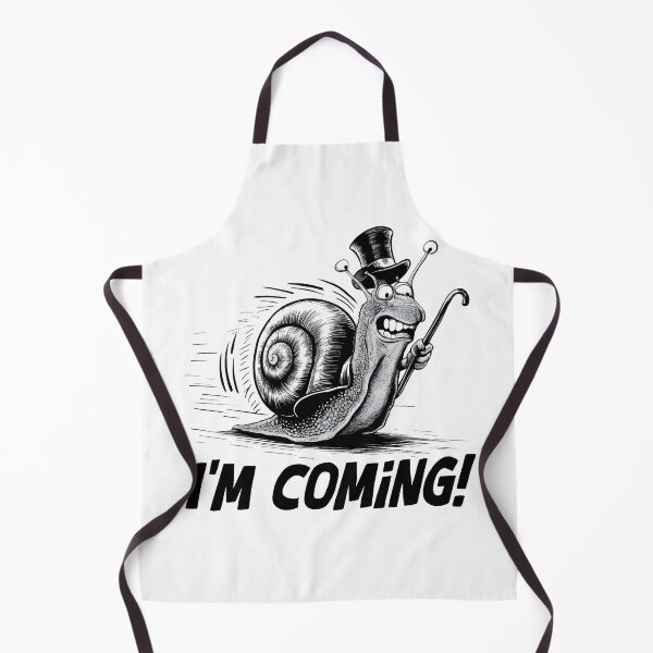 Item preview, I'm coming! Hand-drawn snail. Snail meme. Hurry up! designed and sold by Grygiel23.