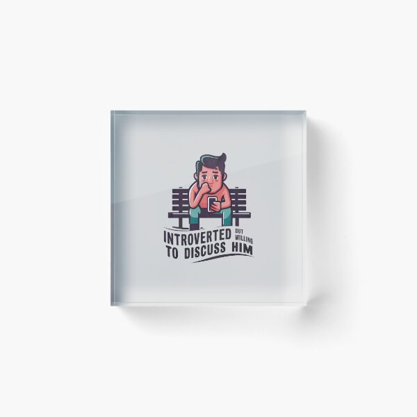 Item preview, Introverted But Willing To Discuss Him designed and sold by Itsheartshop.