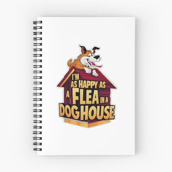 Item preview, As Happy as a Flea in a Doghouse designed and sold by Wilcox PhotoArt.