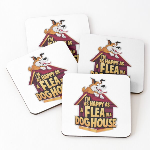 Item preview, As Happy as a Flea in a Doghouse designed and sold by Wilcox PhotoArt.
