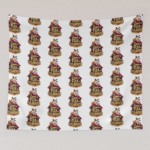 Item preview, As Happy as a Flea in a Doghouse designed and sold by Wilcox PhotoArt.