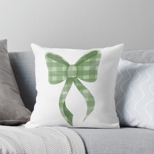 Item preview, green gingham bow designed and sold by oxxxenfree.