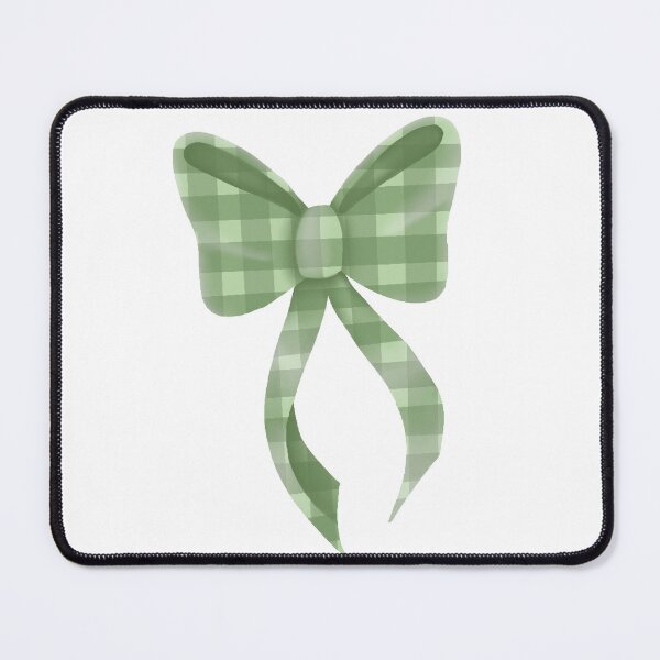 Item preview, green gingham bow designed and sold by oxxxenfree.