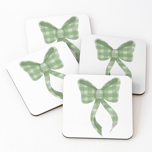 Item preview, green gingham bow designed and sold by oxxxenfree.