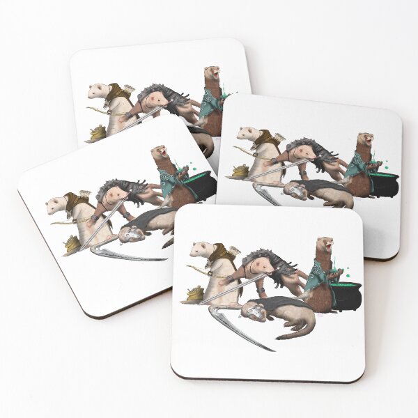 Item preview, Four Ferrets of the Apocalypse No BG designed and sold by NoSleepTooDeep.