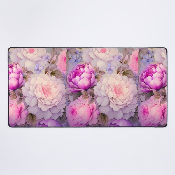 Item preview, un patrón de acuarela de flores, peonías y rosas de boda; fondo romántico con espacio libre para texto designed and sold by WhiteDoveArt.