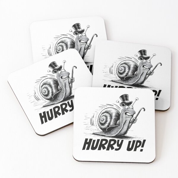 Item preview, Hurry up! Hand-drawn snail. Snail meme. designed and sold by Grygiel23.