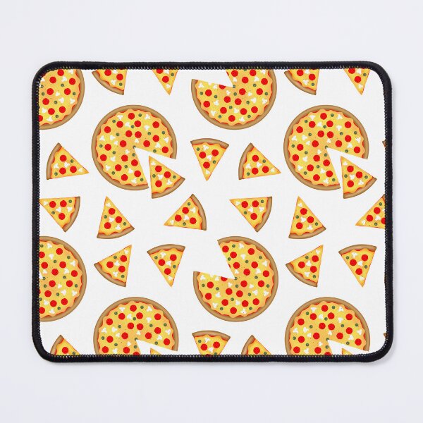 Item preview, Cool fun pepperoni pizza and slices pattern on white designed and sold by PLdesign.