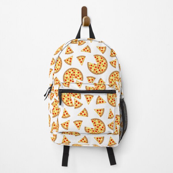 Item preview, Cool fun pepperoni pizza and slices pattern on white designed and sold by PLdesign.
