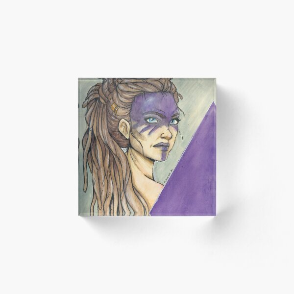 Just your avarage warrier Acrylic Block