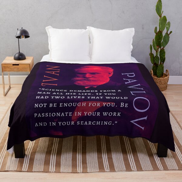 Item preview, Ivan Pavlov portrait and quote: Science demands from a man all his life. If you had two lives that would not be enough for you. designed and sold by artbleed.